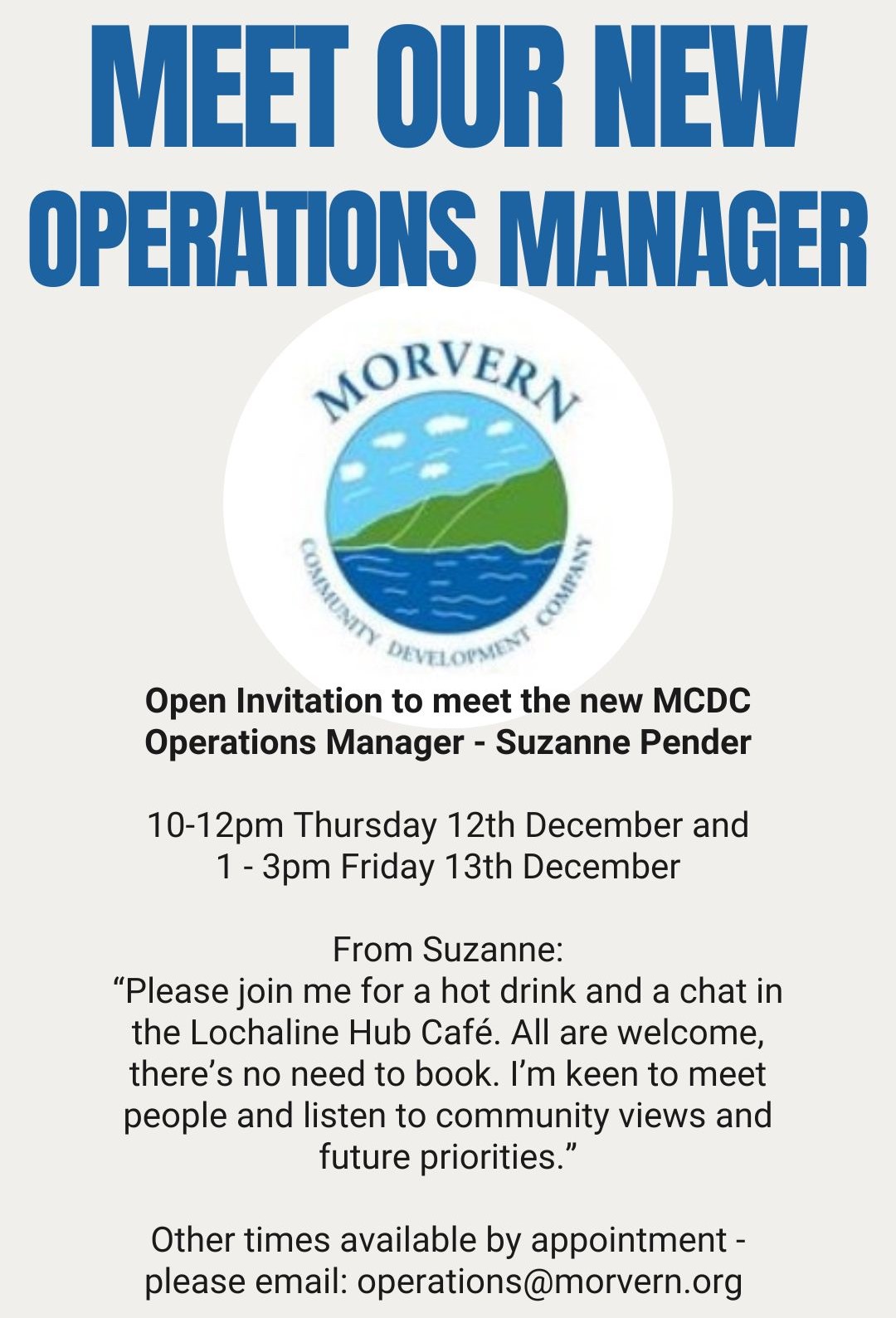 Meet our new operations manager