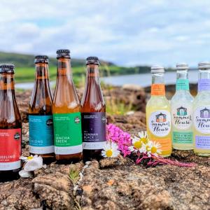 Drink selection in front of the sound of Mull